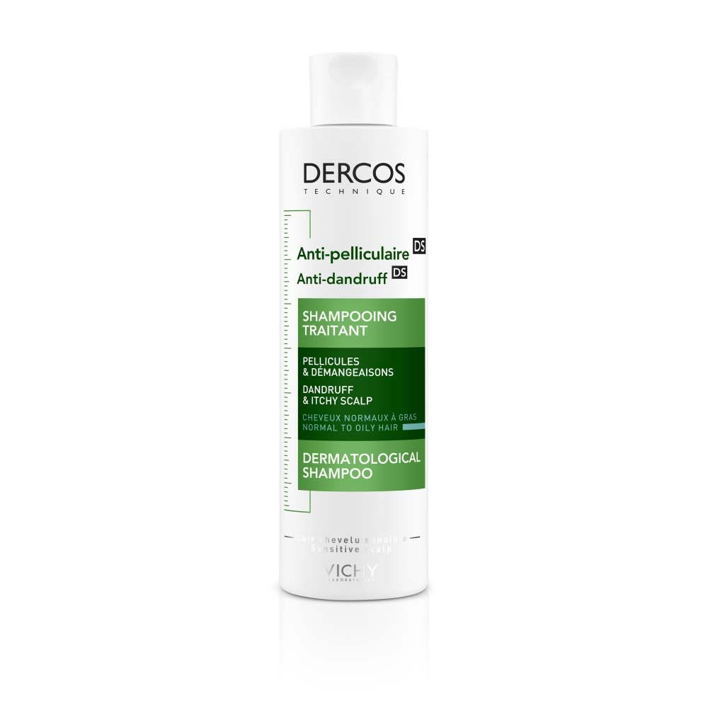 Vichy Dercos Shampoing Traitant Pellicules & Démangeaisons Cheveux normaux à gras 200ml