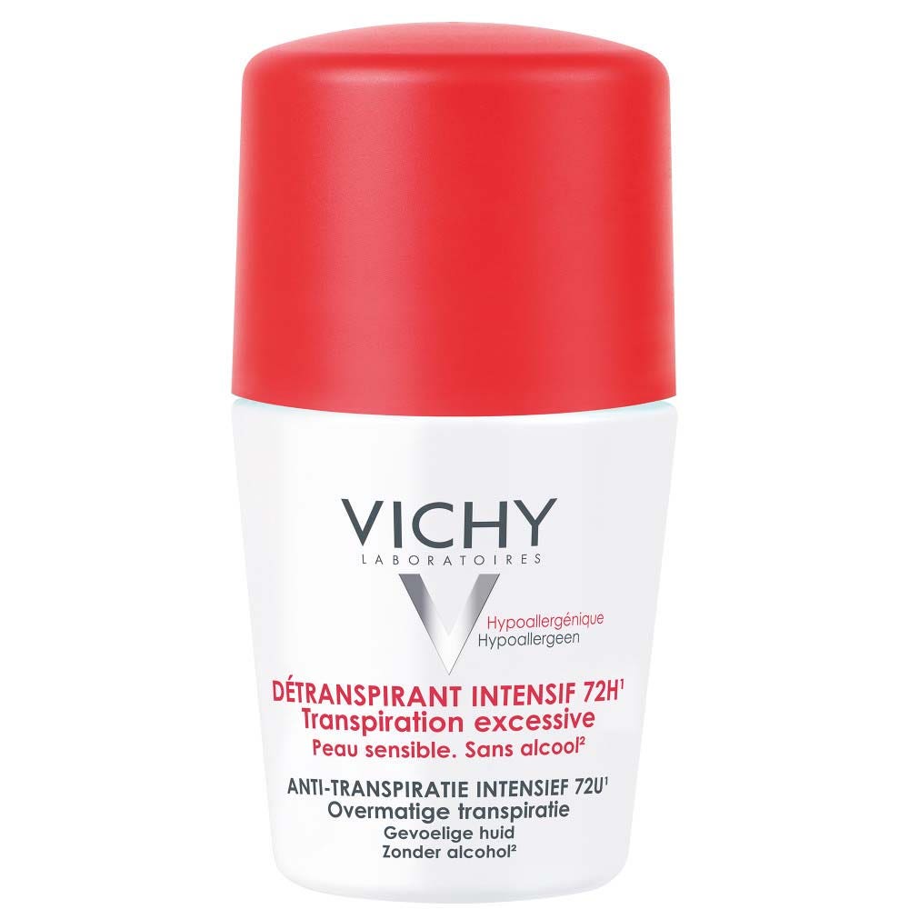 Vichy Déodorant Détranspirant Intensif 72h Roll On Peaux Sensibles 50ml