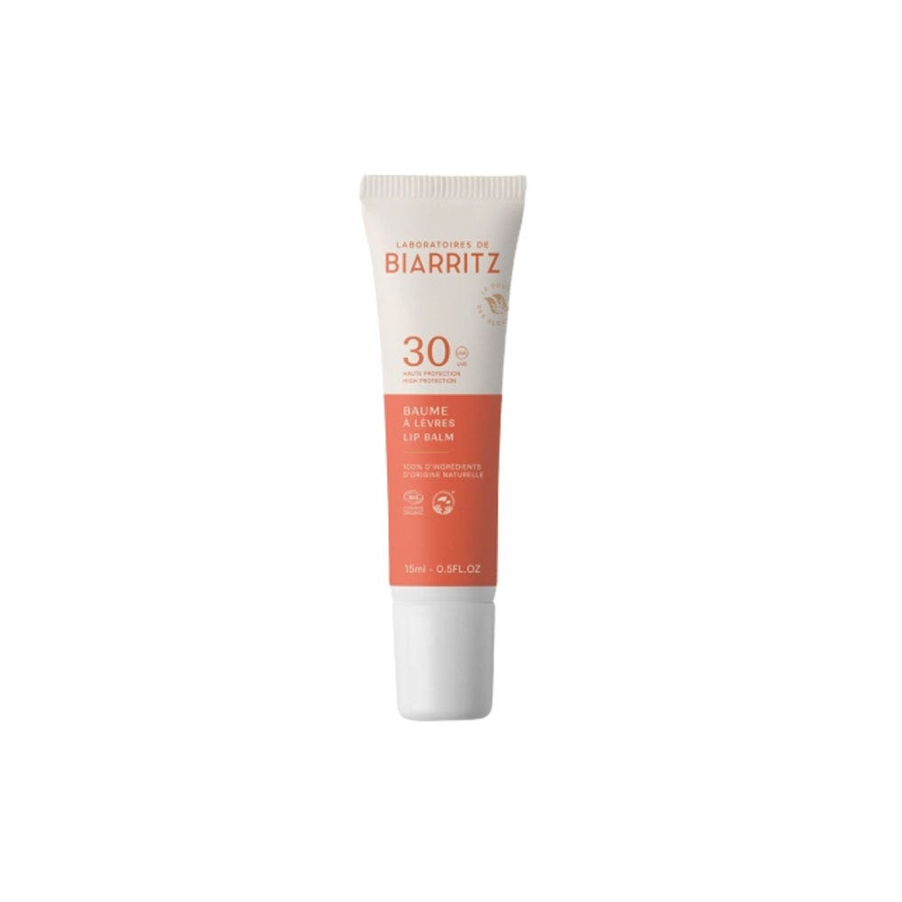 Laboratoires De Biarritz Solaires Baume À Lèvres Bio SPF30 Haute Protection 15ml