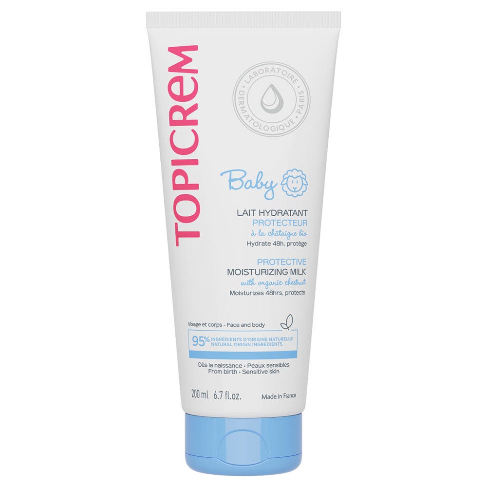 Topicrem Bébé Lait Hydratant Protecteur Visage et Corps 200ml