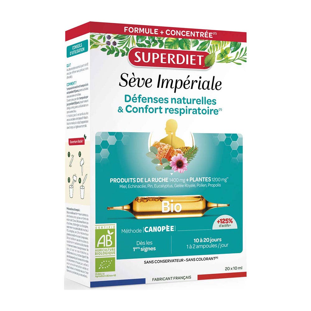 SEVE IMPERIALE BIO 20 AMPOULES SUPERDIET