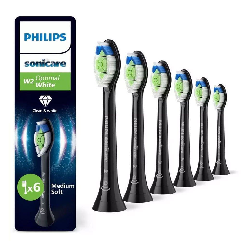 Philips Sonicare Tetes De Brosse à dents Optimal White W2 HX6066/88 x6