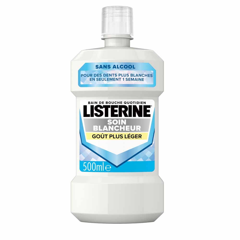 Listerine Bain De Bouche Soin Blancheur Menthe 500ml