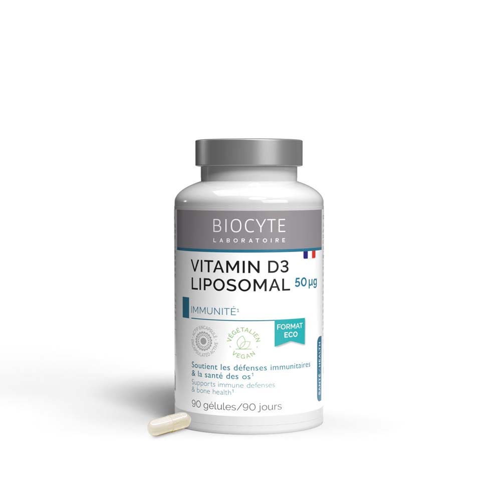Biocyte Vitamine D3 Liposomal 50µg 90 Gélules