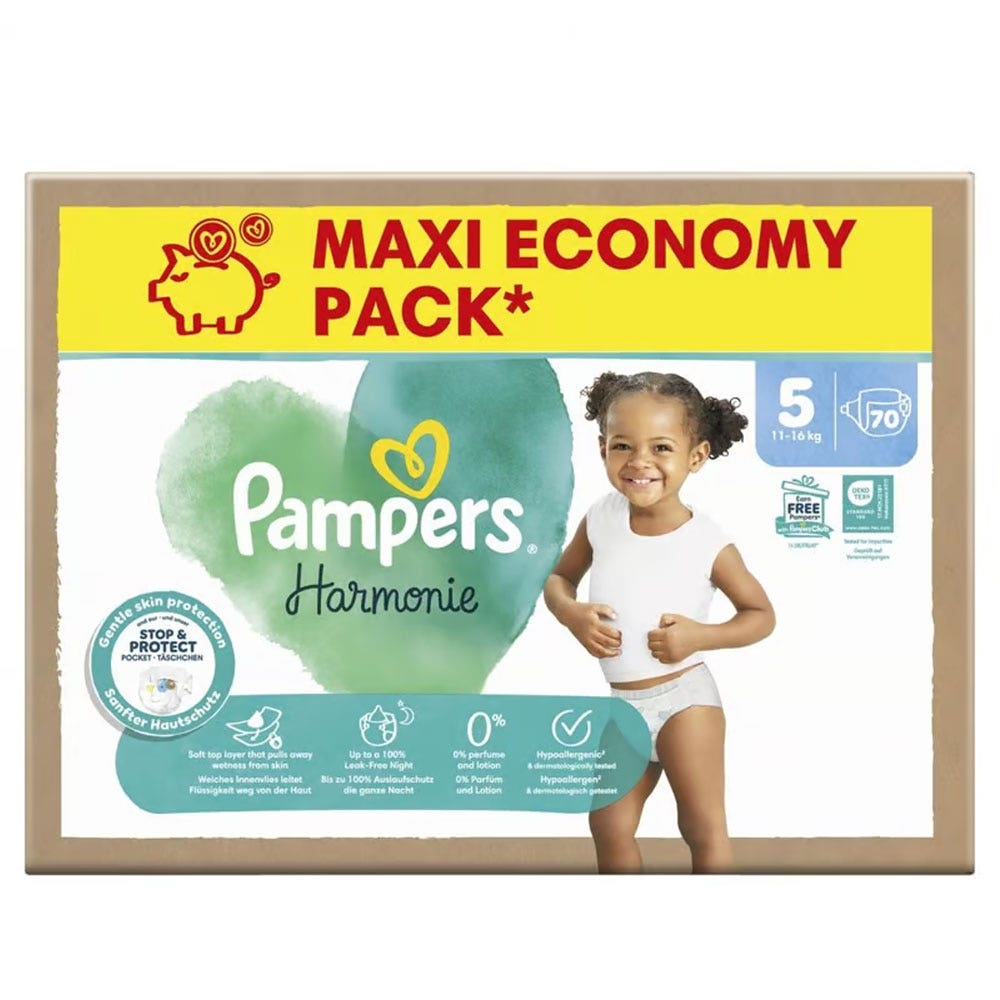 Pampers Harmonie Couches Taille 5 11-16kg x70