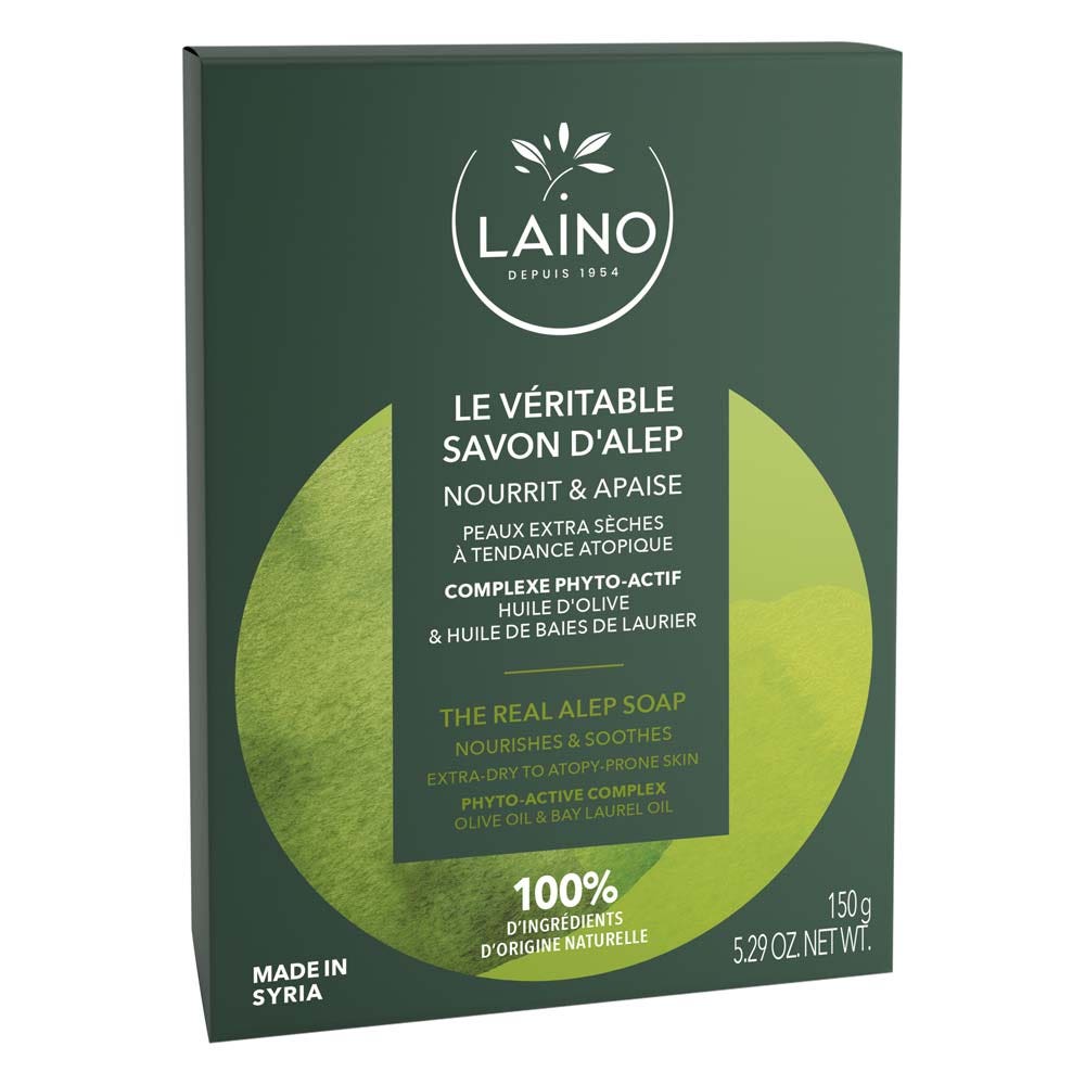Laino Le Veritable Savon D'alep A L'huile D'olive Peaux Extra Seches 150g