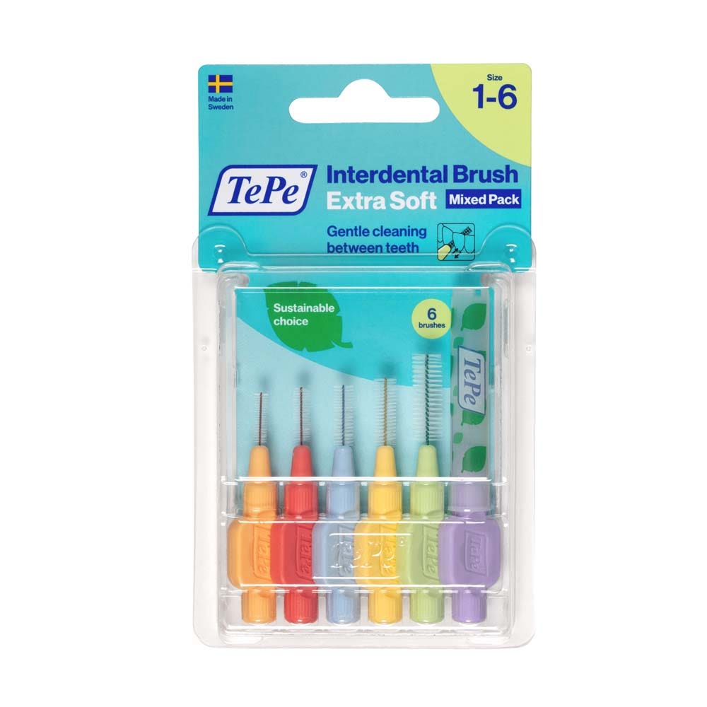 TePe Brossettes Interdentaires Extra Souples Toutes Tailles x6
