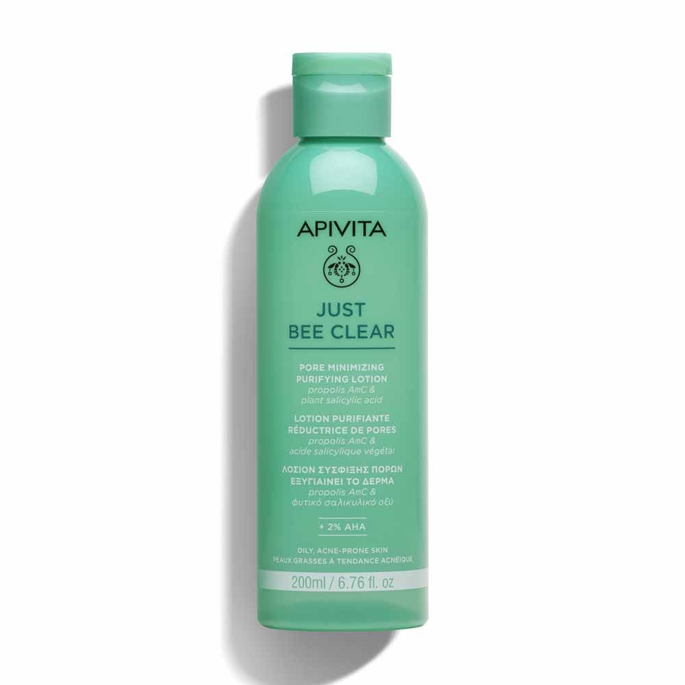 Apivita Just Bee Clear Lotion Purifiante Réductrice de Pores 200ml