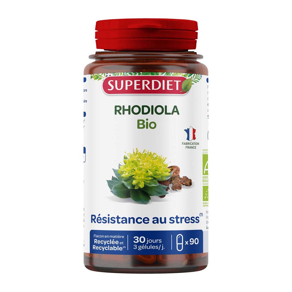 Superdiet Rhodiola Bio 90 Gelules
