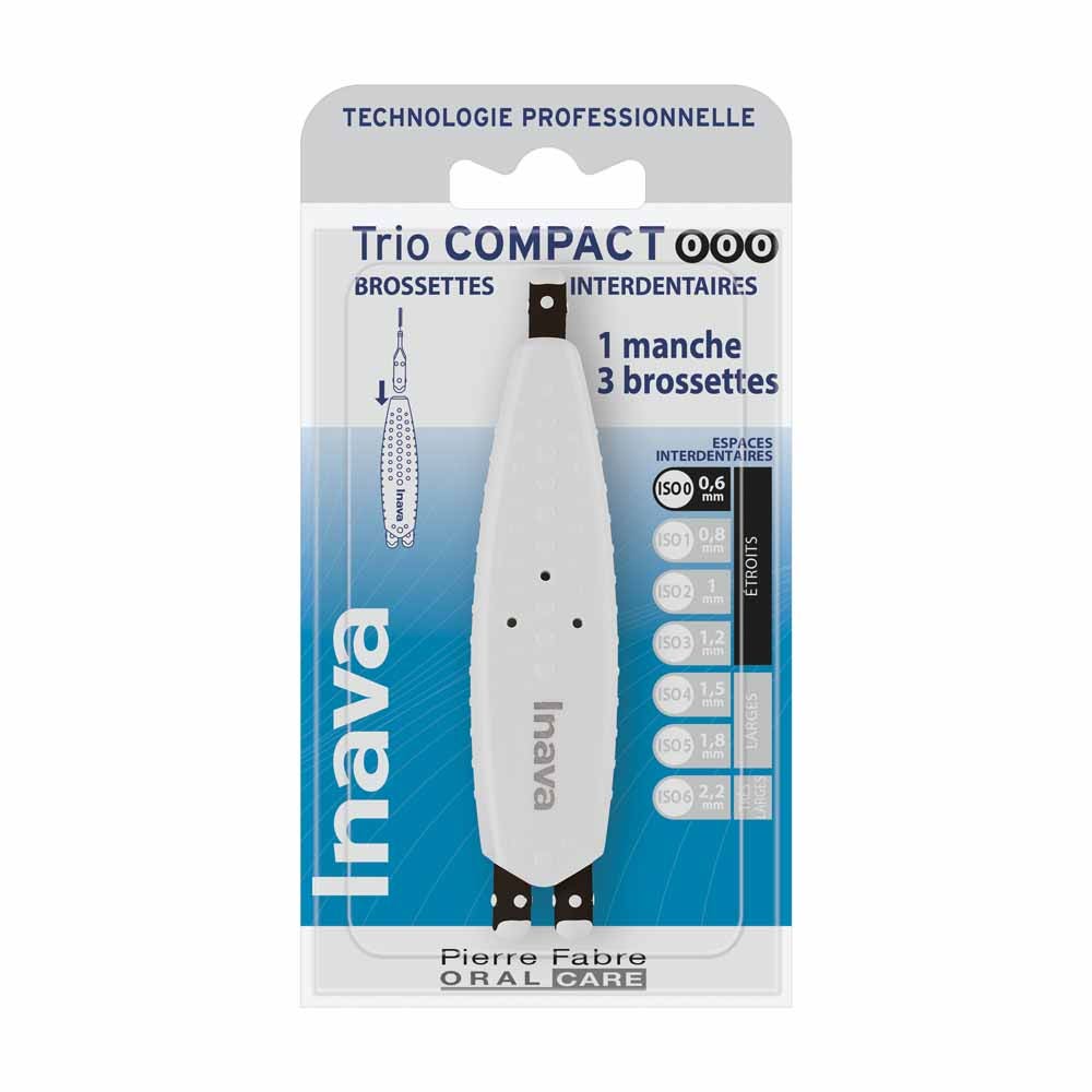 Inava Trio Compact Brossettes Interdentaires 0.6mm
