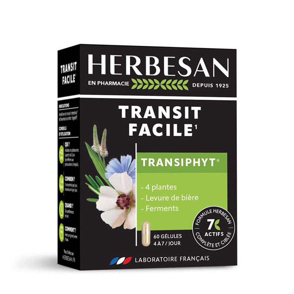 Herbesan Transiphyt Transit Facile 60 Gélules