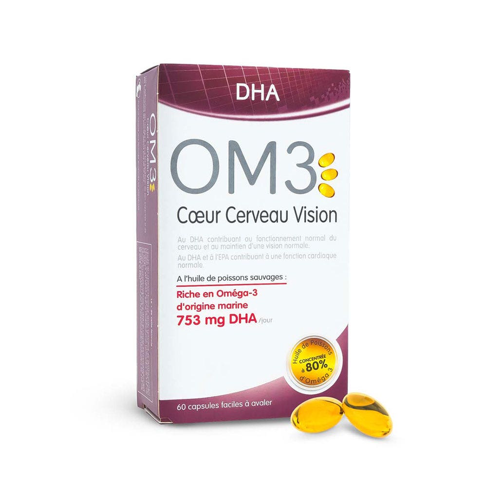 DHA COEUR CERVEAU VISION 60 capsules OM3