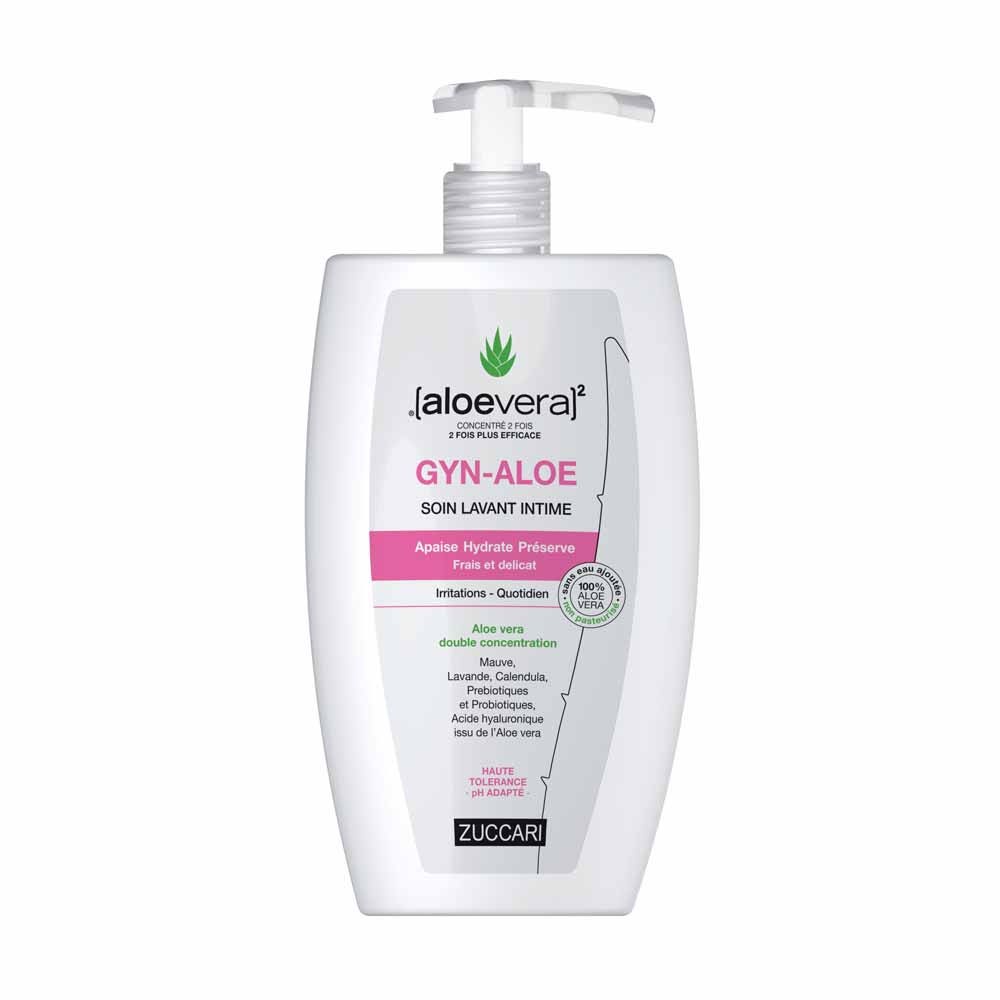 Naturancia [aloevera]2 Zuccari GYN ALOE Soin lavant Intime Aloé véra concentré et Acide Hyaluronique 400ml