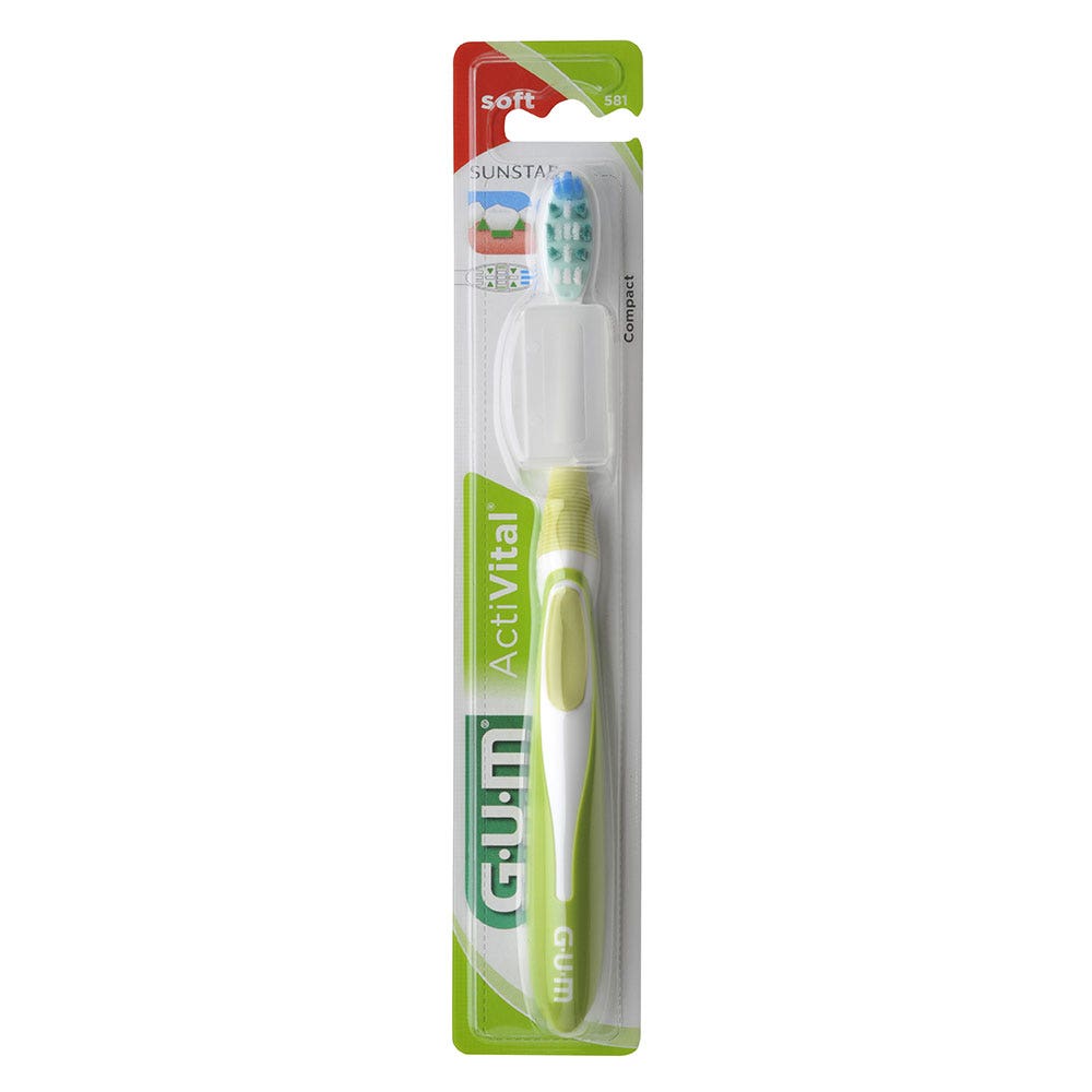 Gum ActiVital Brosse A Dents 581 Souple Compact
