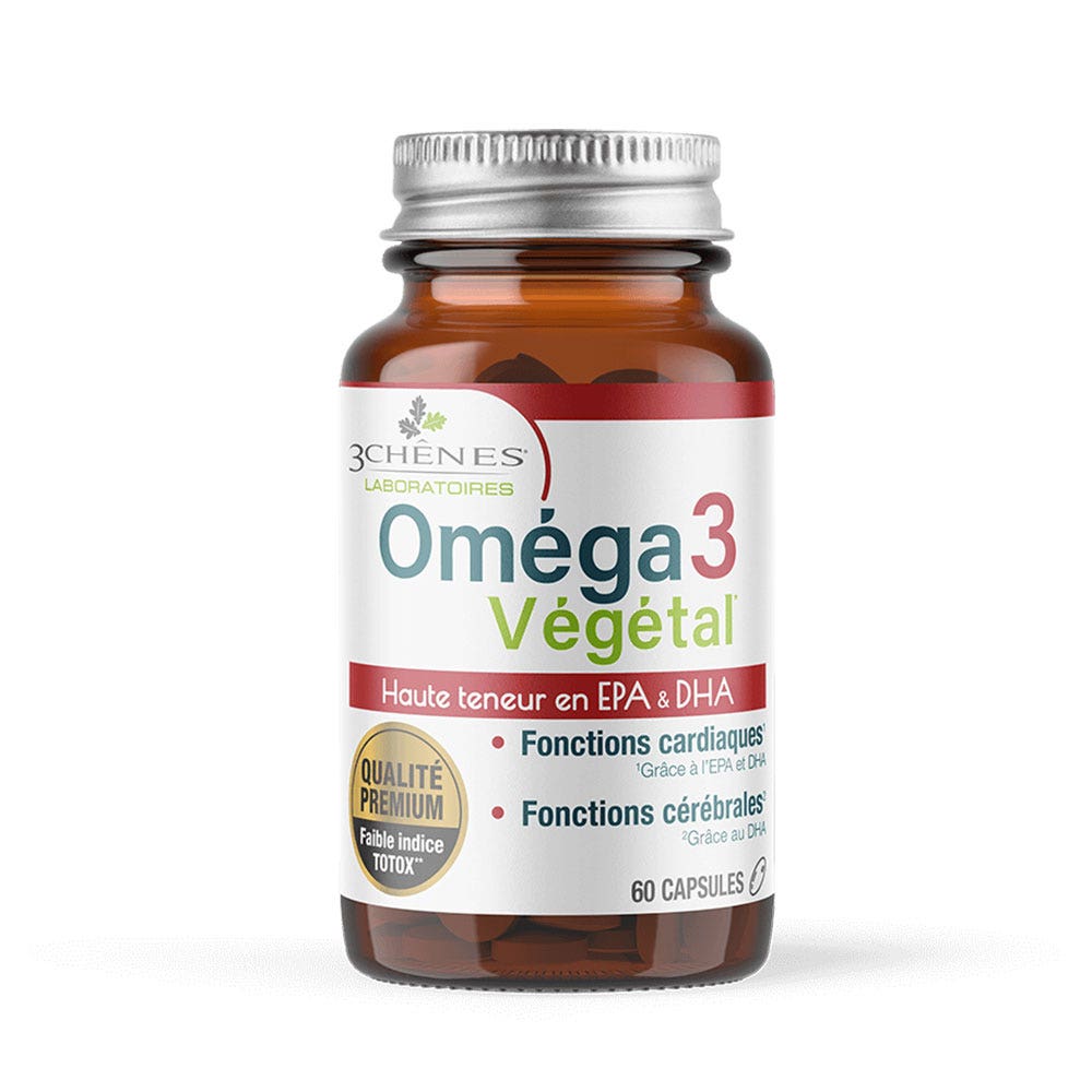 3 Chênes Omega 3 Végétal 60 capsules