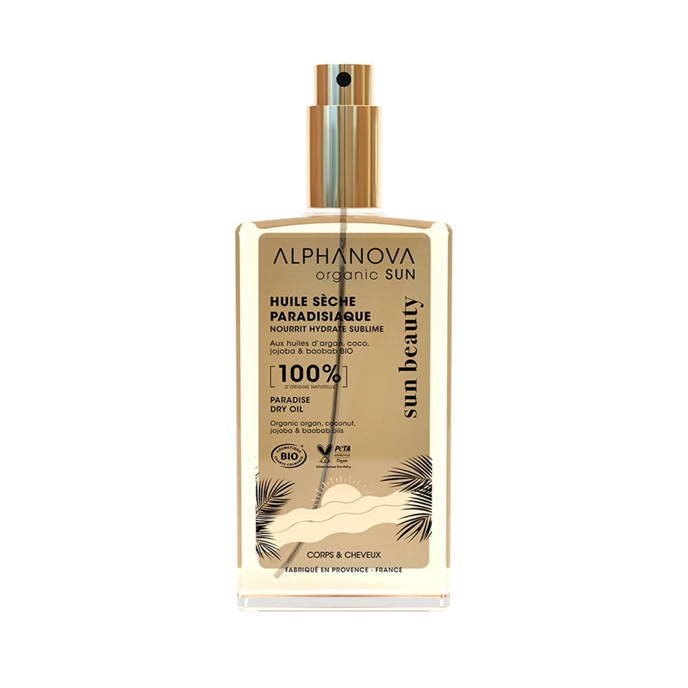 Alphanova Organic Sun Huile Sèche Paradisiaque Bio 100ml