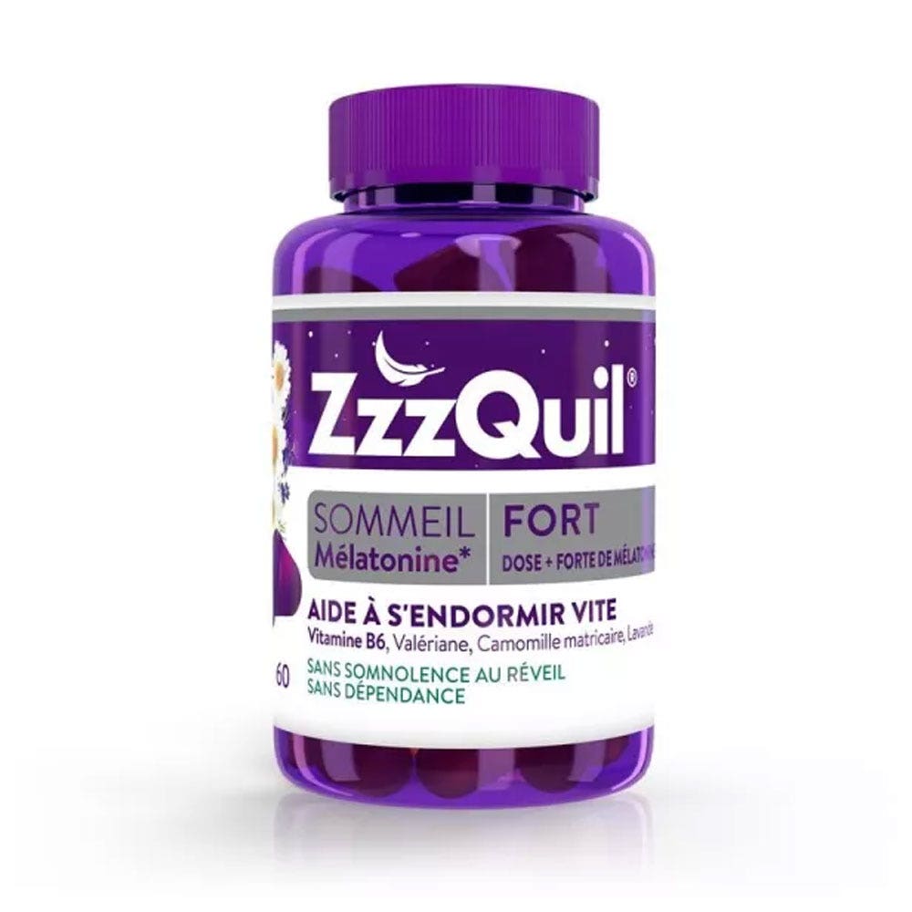 ZzzQuil Fort Sommeil Arôme Fruits des bois 60 gommes