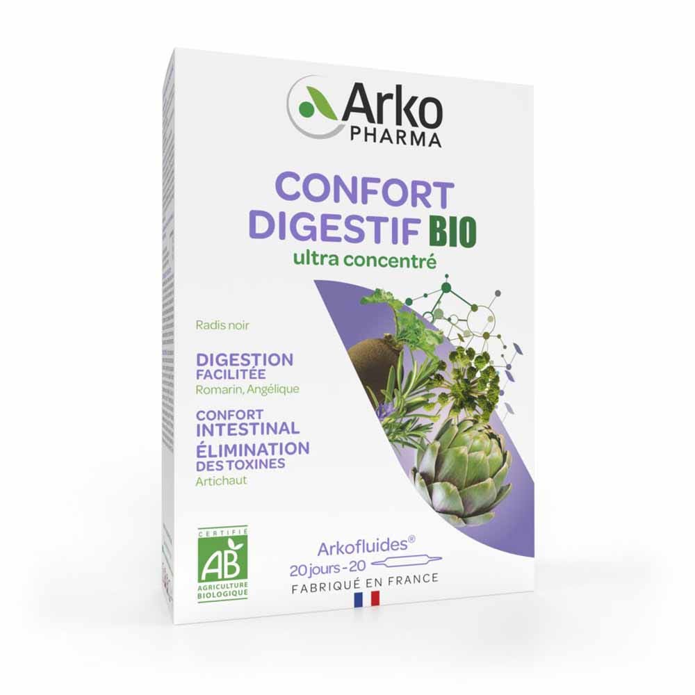 Arkopharma Arkofluides Confort Digestif Bio 20 Ampoules