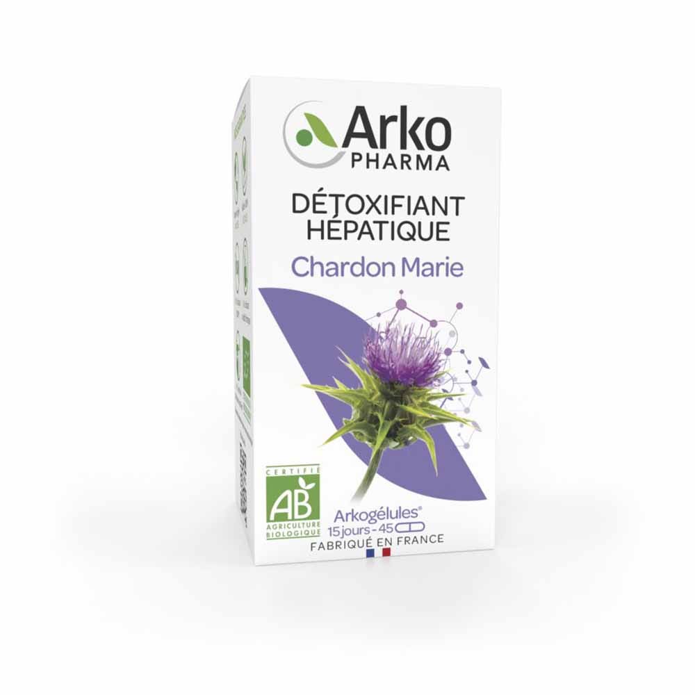 Arkopharma Arkogélules Chardon Marie Bio Dépuratif Hépatique 45 Gélules