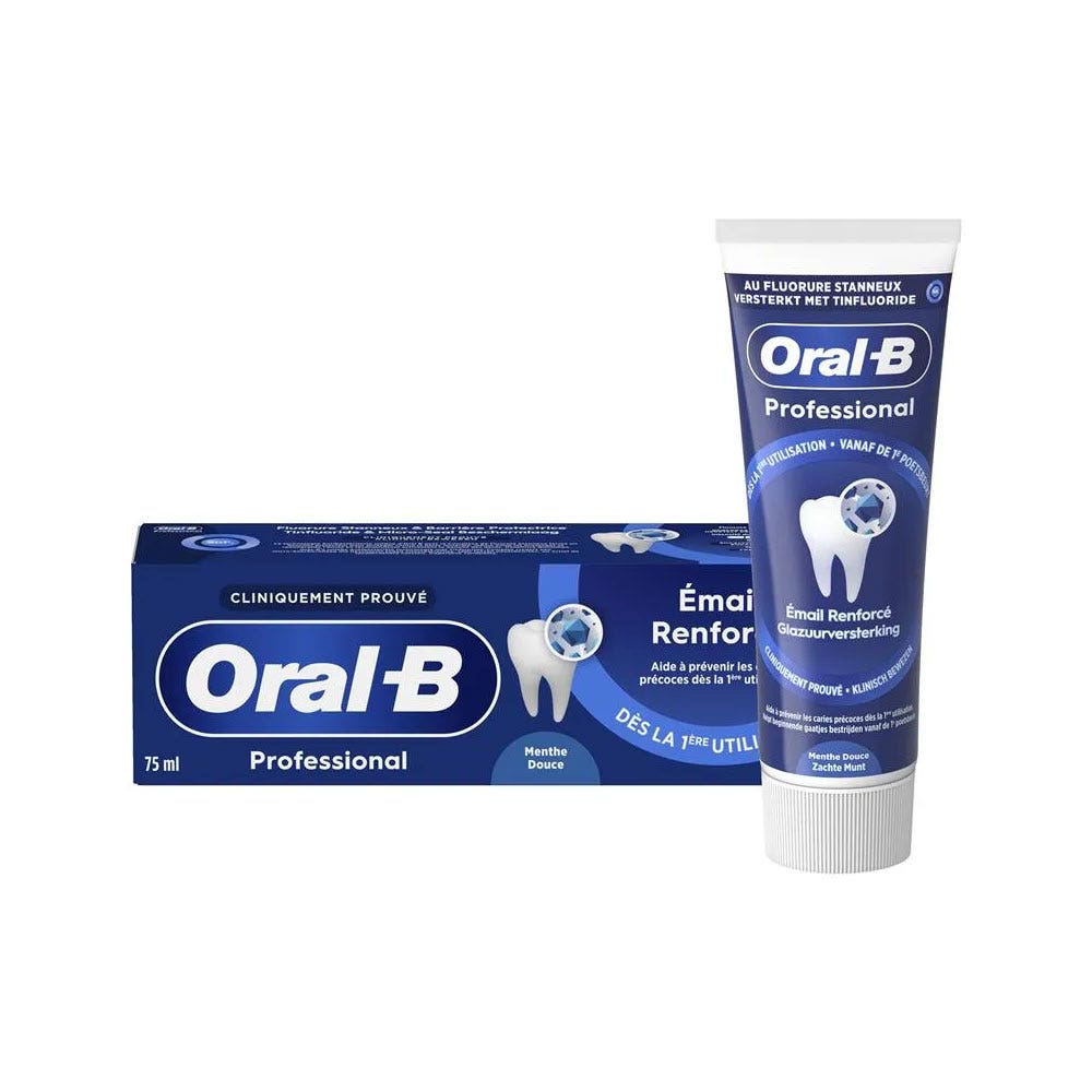 Oral-B Professional Dentifrice Émail Renforcé Menthe Douce 75ml