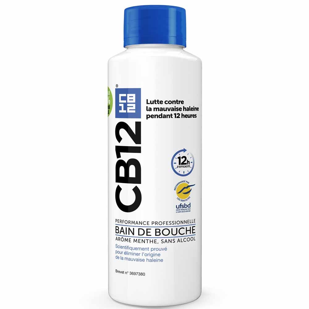 Cb12 Bain De Bouche 12h d'Haleine Fraîche Sans Alcool Arôme Menthe 500ml