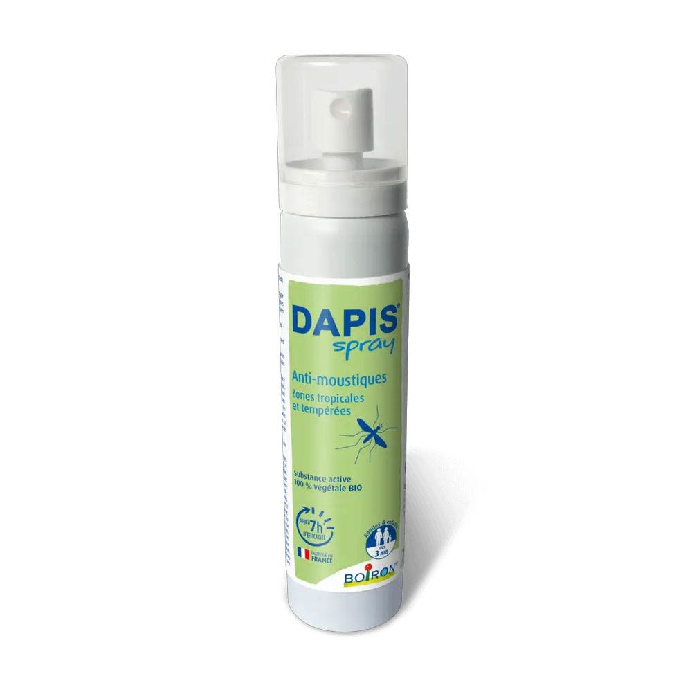 Boiron Dapis Spray Anti-Moustiques Zones Tropicales Et Tempérées 75ml