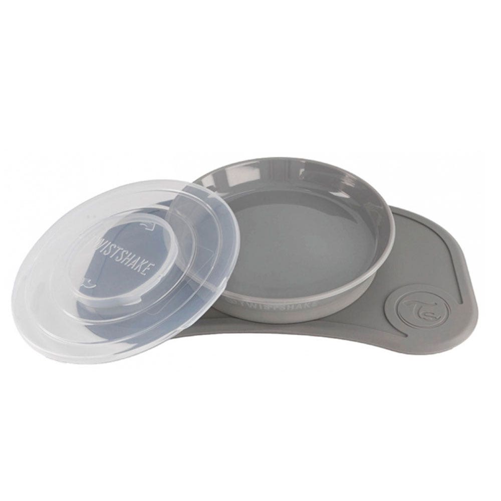 Twistshake Mini Plateau Click Mat + Assiette et Couvercle 6 Mois+