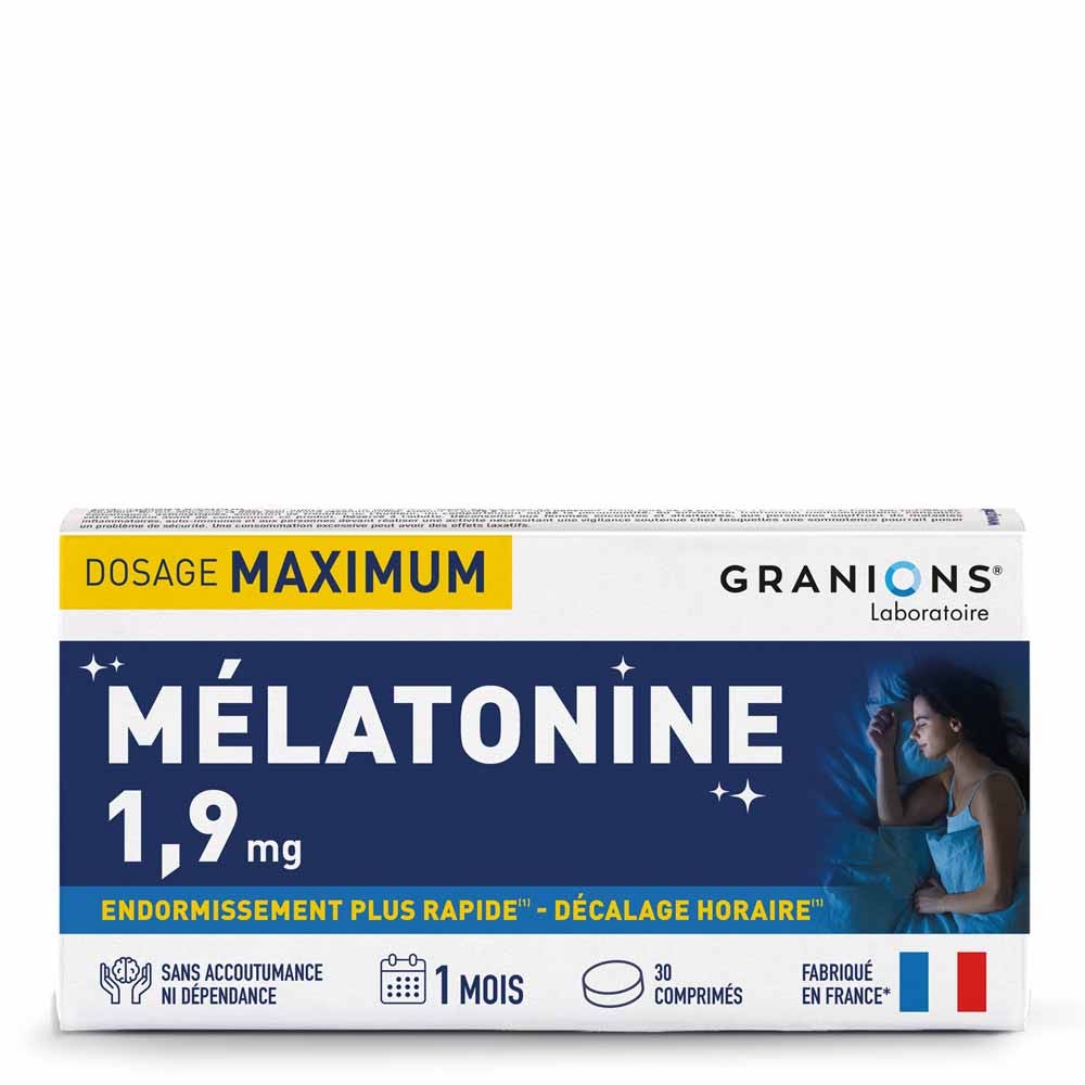 Granions Mélatonine 1,9mg 30 comprimés