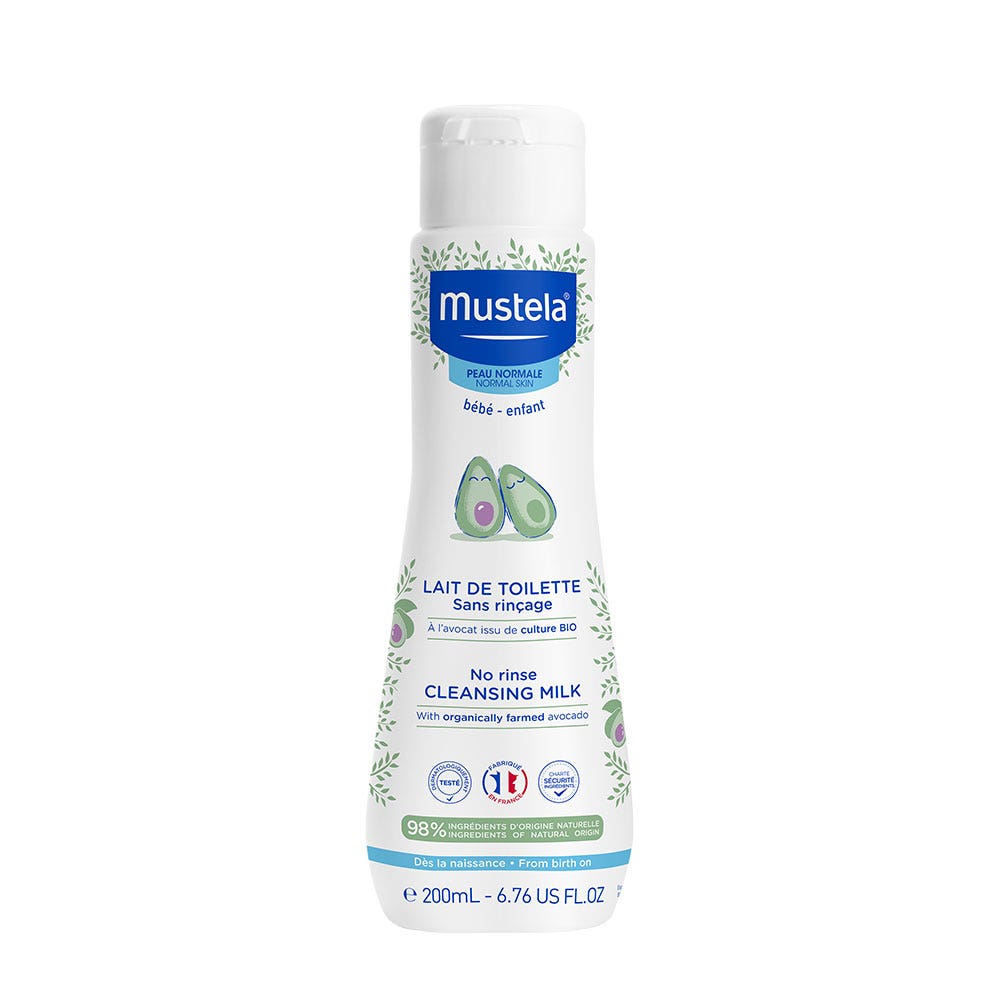 Mustela Lait De Toilette Sans Rincage Peaux Normales 200ml