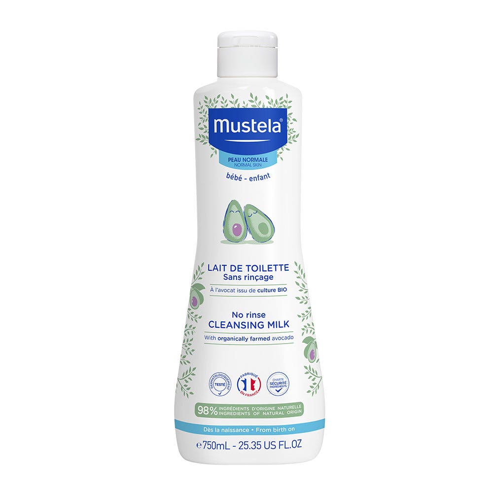 Mustela Lait De Toilette Sans Rincage Peaux Normales 750ml