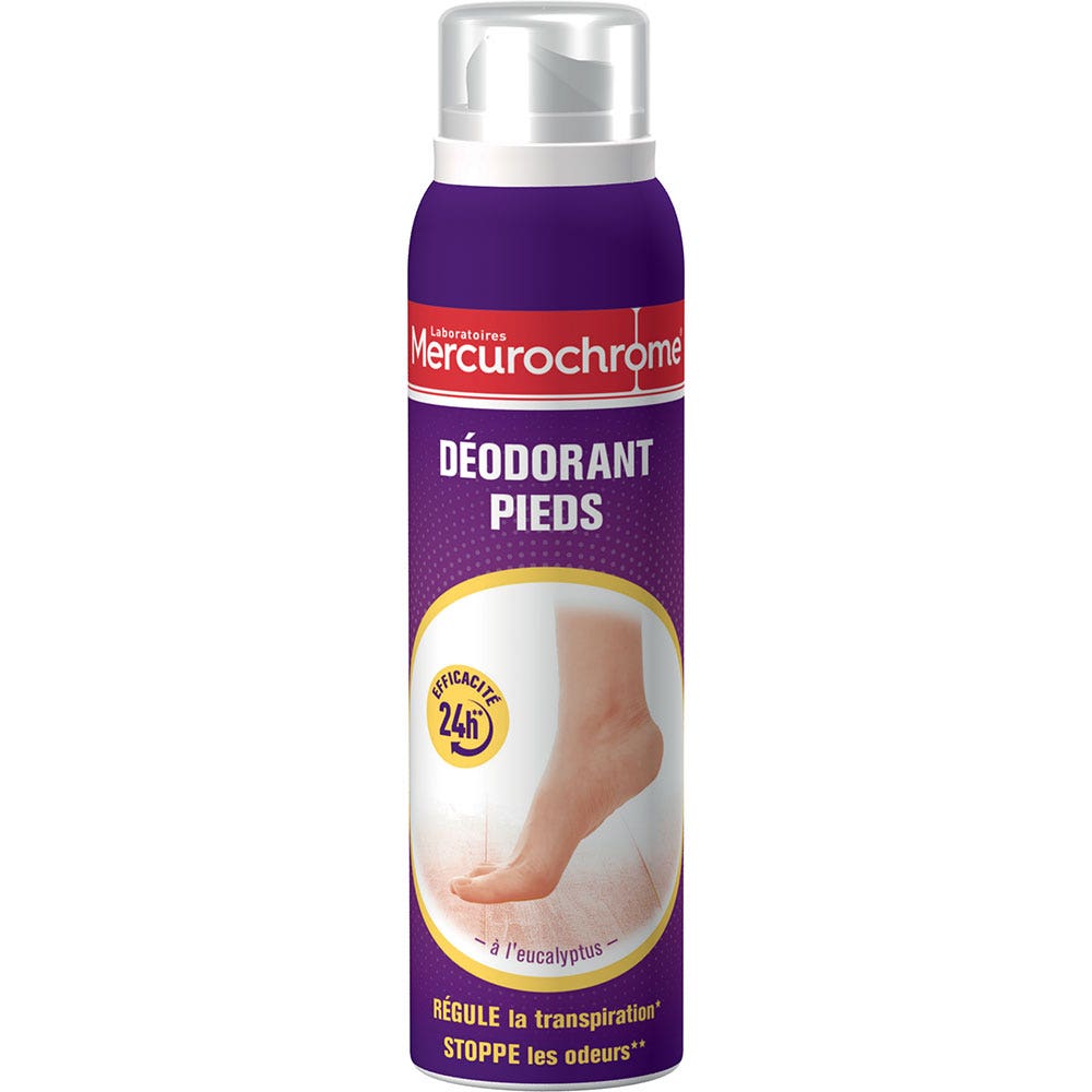 Mercurochrome Deodorant Anti-transpirant Pieds 150ml
