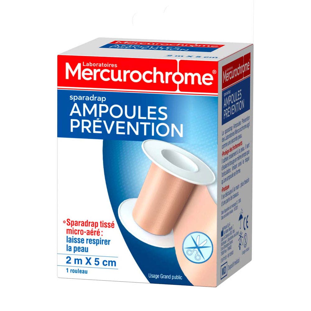 Mercurochrome Sparadrap Ampoules 2 M X 5 M