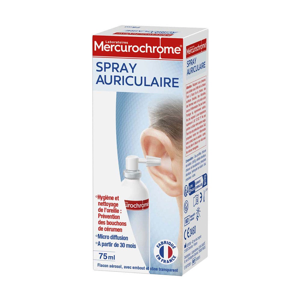 Mercurochrome Spray Auriculaire 75ml