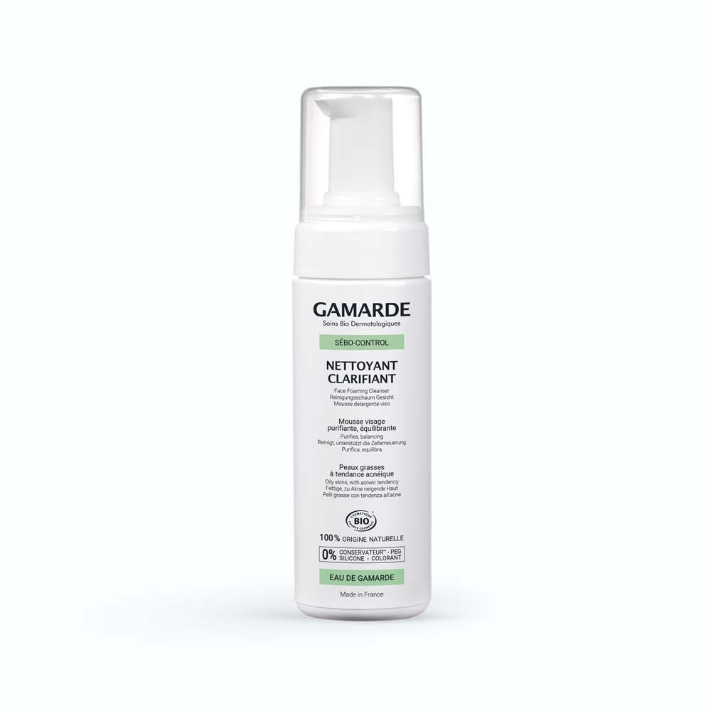 Gamarde Nettoyant Clarifiant Bio Sebo-control Peaux Grasses 160ml