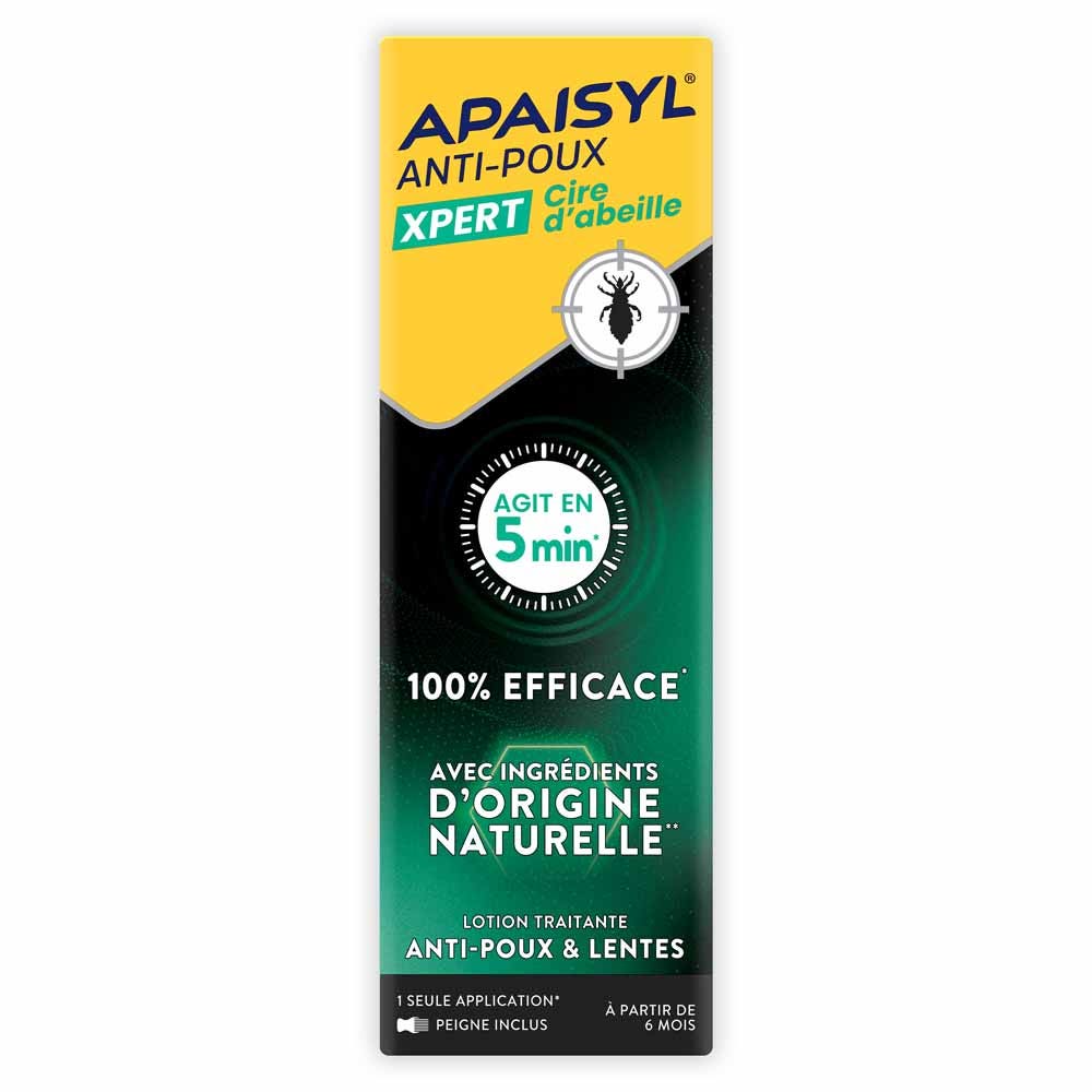 Apaisyl Anti-Poux & Lentes Lotion Xpert Cire d'abeille 100ml