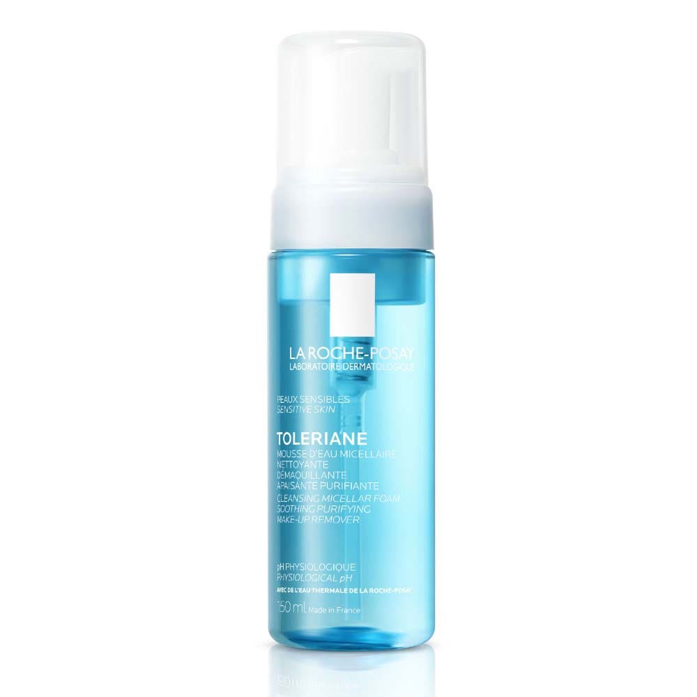 La Roche-Posay Toleriane Mousse d'Eau Micellaire Nettoyante et Démaquillante à L'Eau Thermale Peaux Sensibles 150ml
