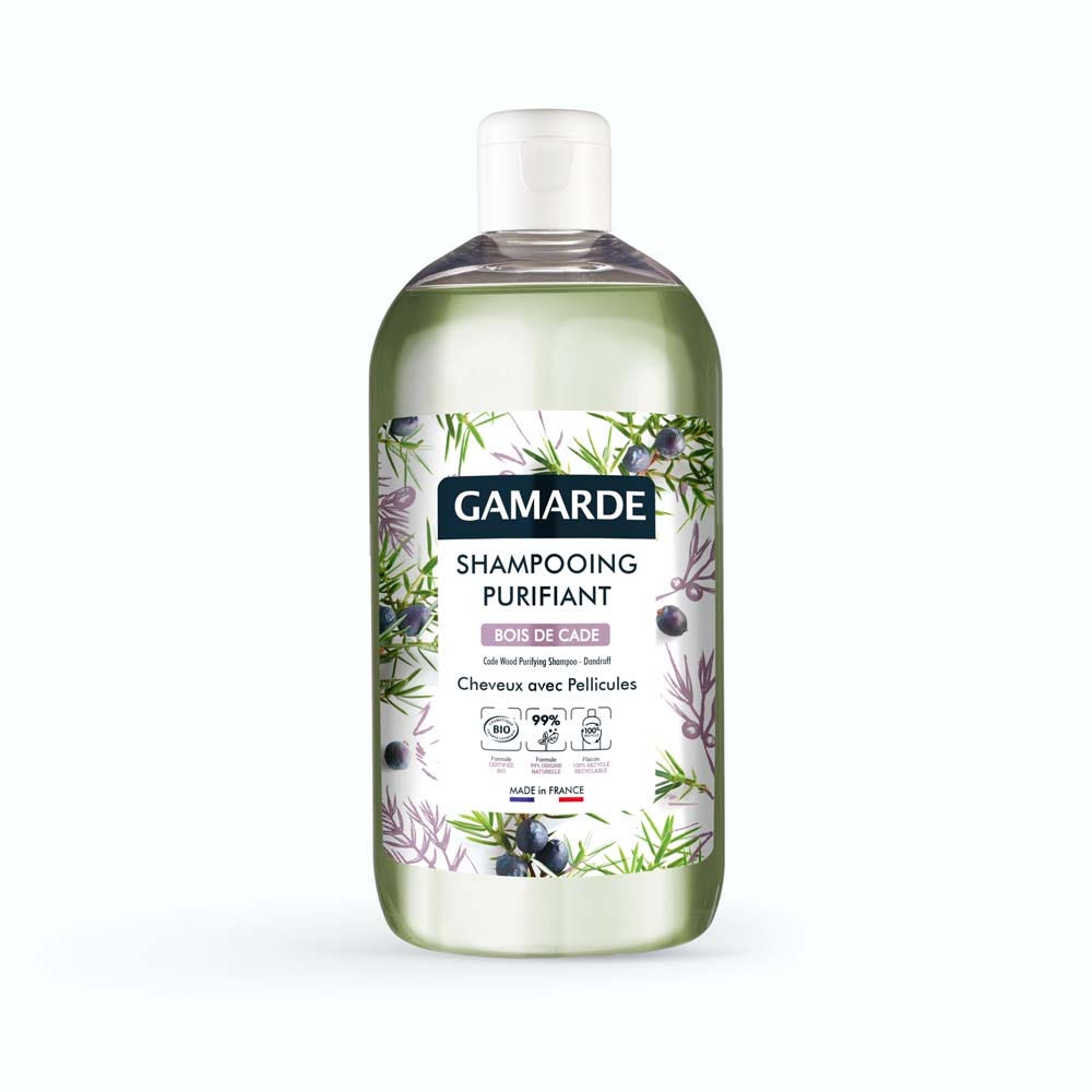 Gamarde Shampooing Purifiant Bio Bois De Cade Cheveux Avec Pellicules 500ml
