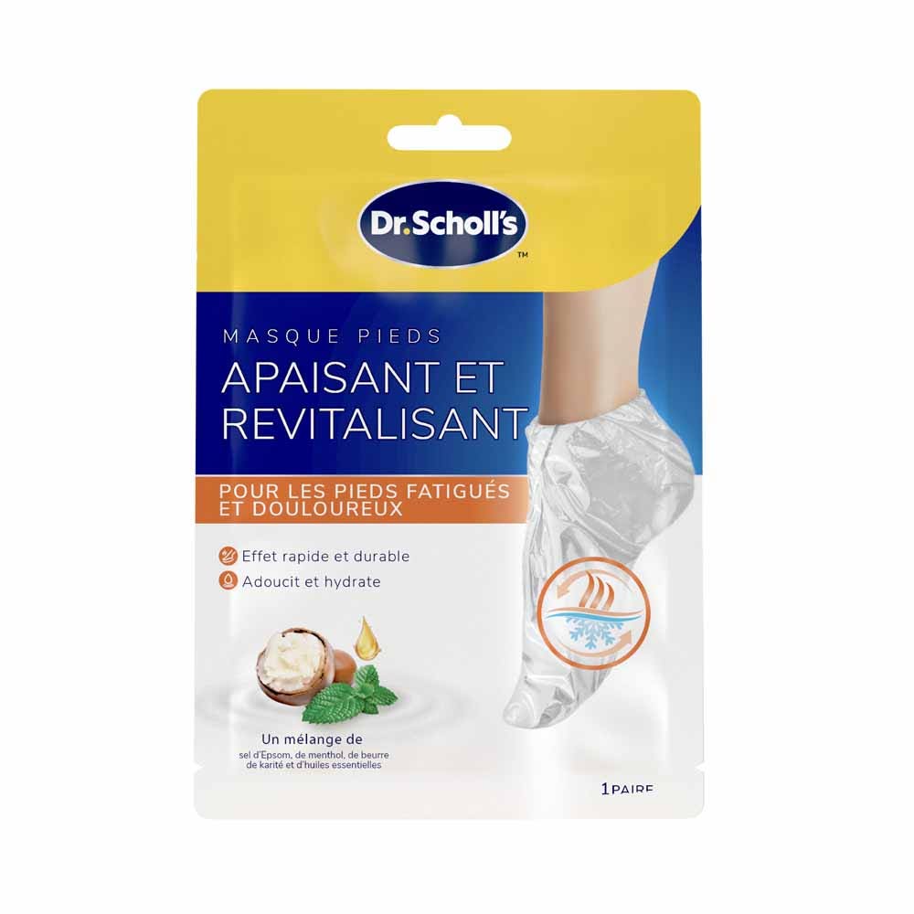 Scholl Masque Pieds Apaisant et Revitalisant x1 paire