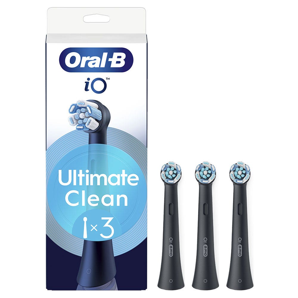 Oral-B iO Brossettes pour Brosse à dents électrique Noires Ultimate Clean x3