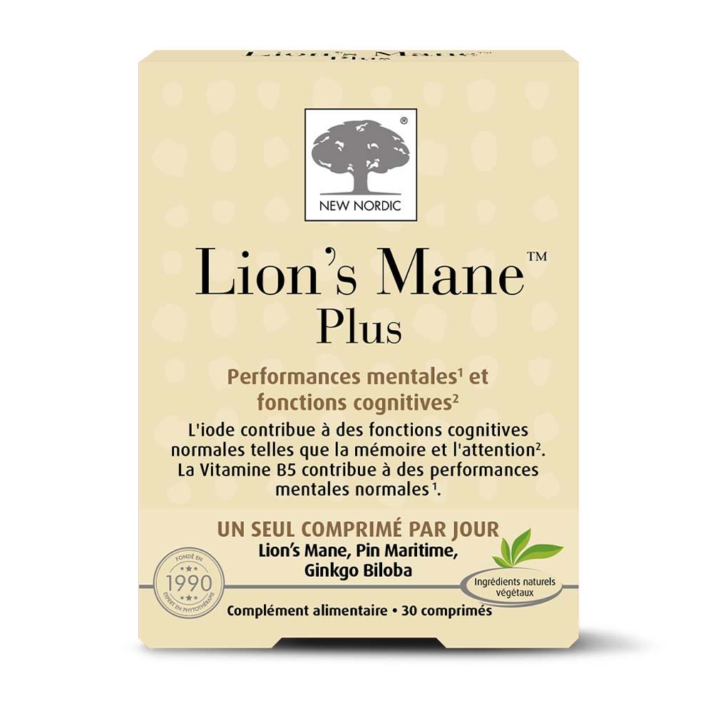New Nordic Lion's Mane Plus 30 Comprimés
