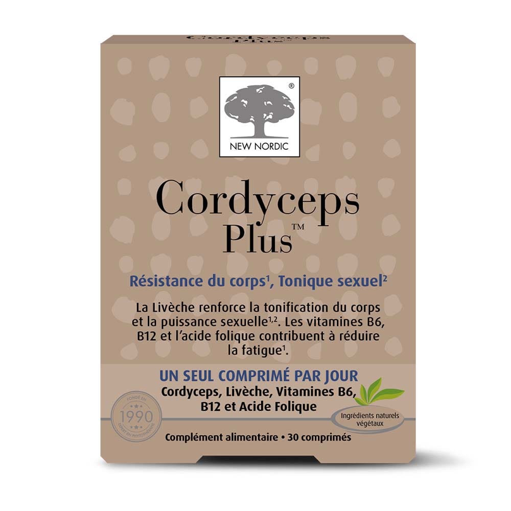 New Nordic Cordyceps Plus 30 Comprimés