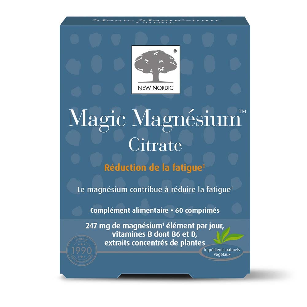 New Nordic Magic Magnésium Citrate 60 Comprimés