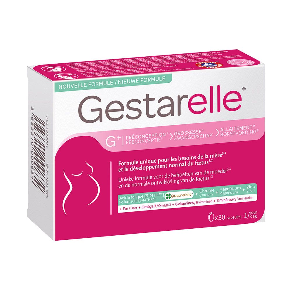 Iprad Gestarelle G+ Grossesse Pré-conception Grossesse & Allaitement 30 capsules