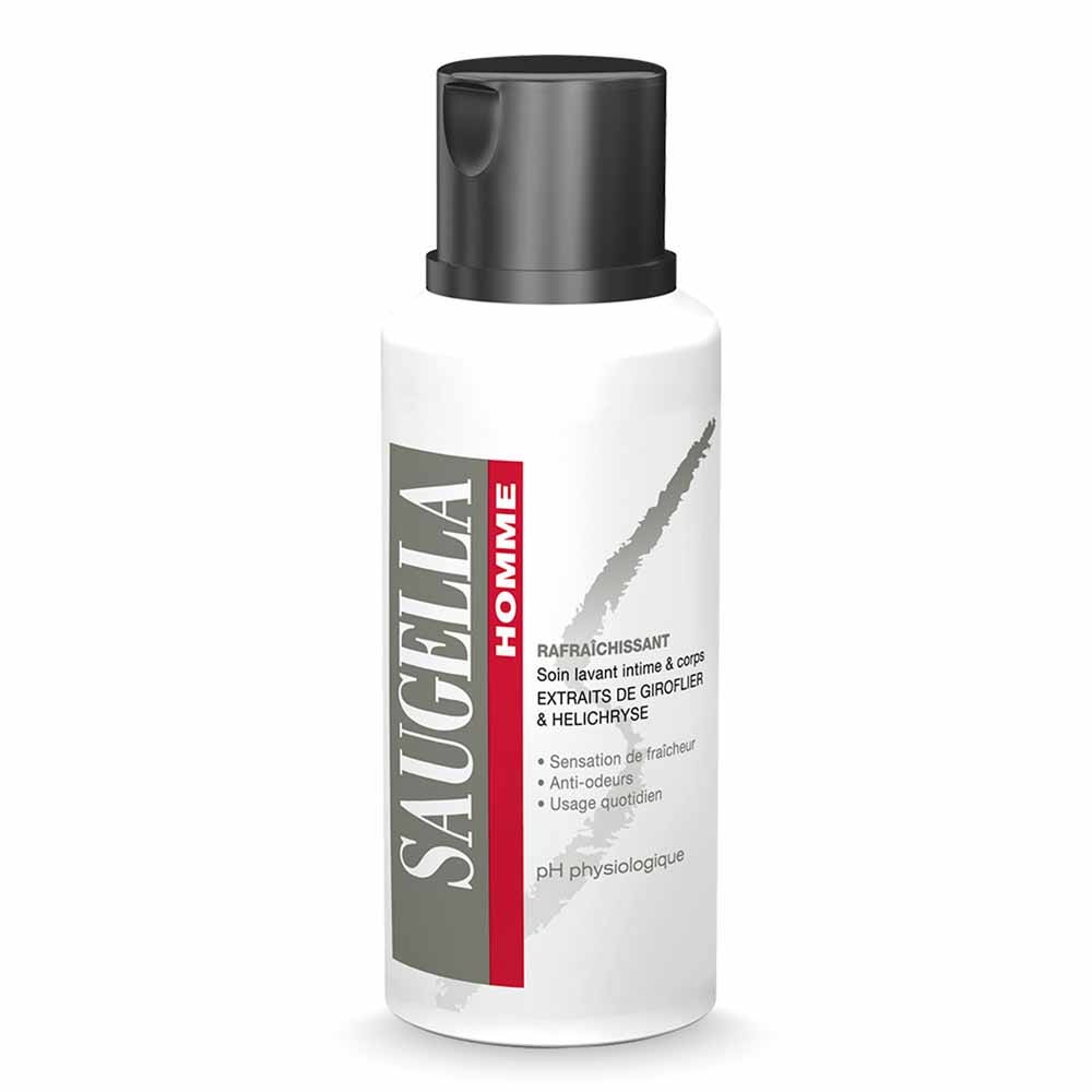 Saugella Homme Soin Lavant Intime & Corps Rafraîchissant 200ml
