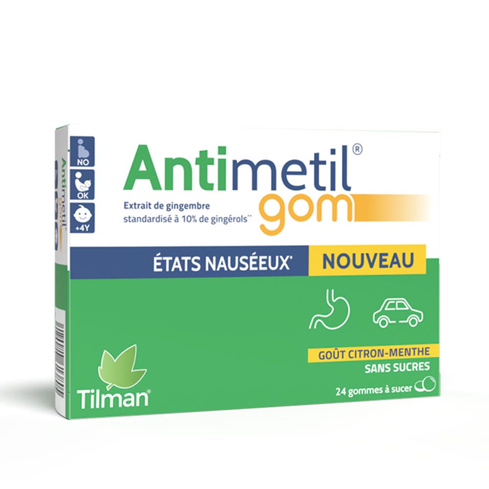 Tilman Antimetil Etats nauséeux 24 gommes