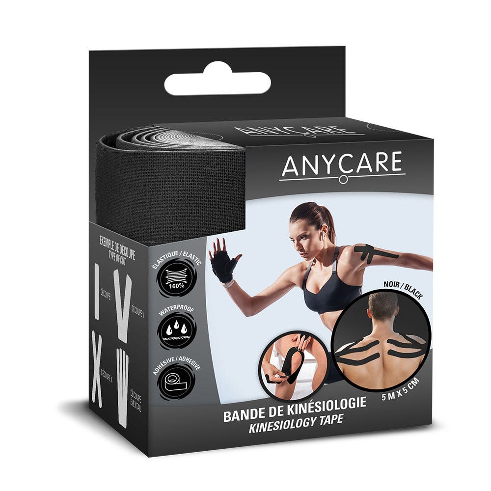 Anycare Bande kinésiologie Waterproof 5m x 5cm x1