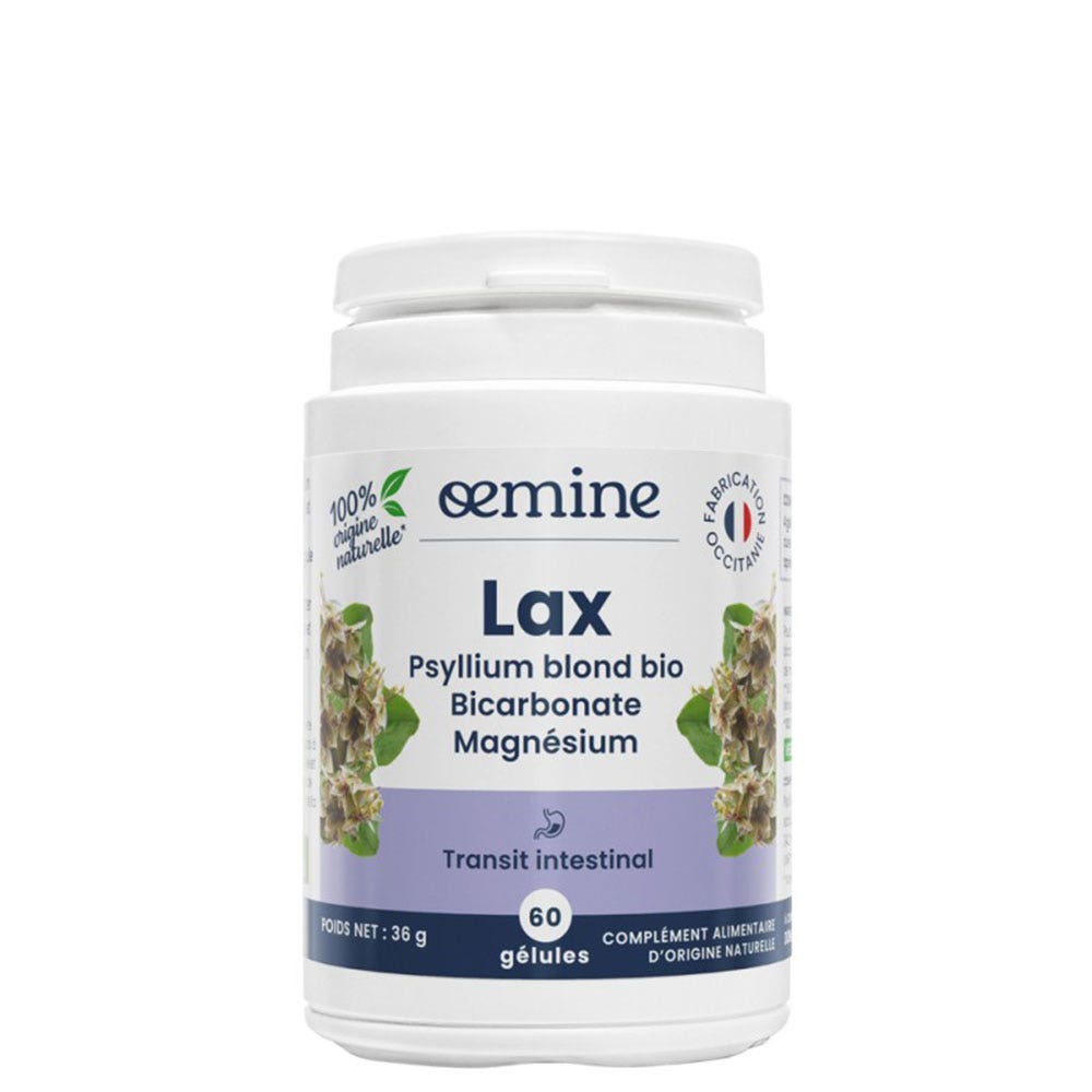 Oemine Lax Psyllium Blond Bio 60 gélules
