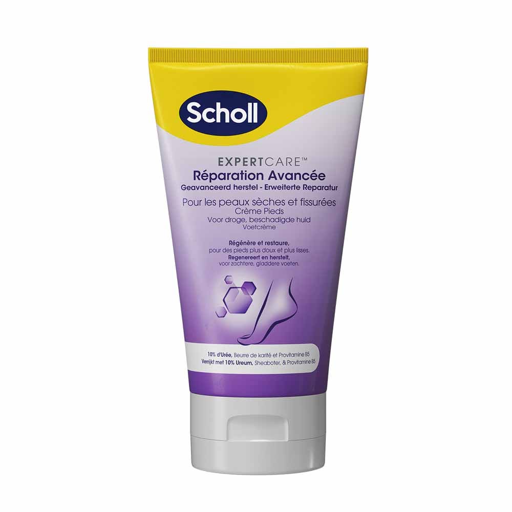 Scholl Expert Care Crème Pieds Réparation Avancée Peaux Sèches et Fissurées 150ml
