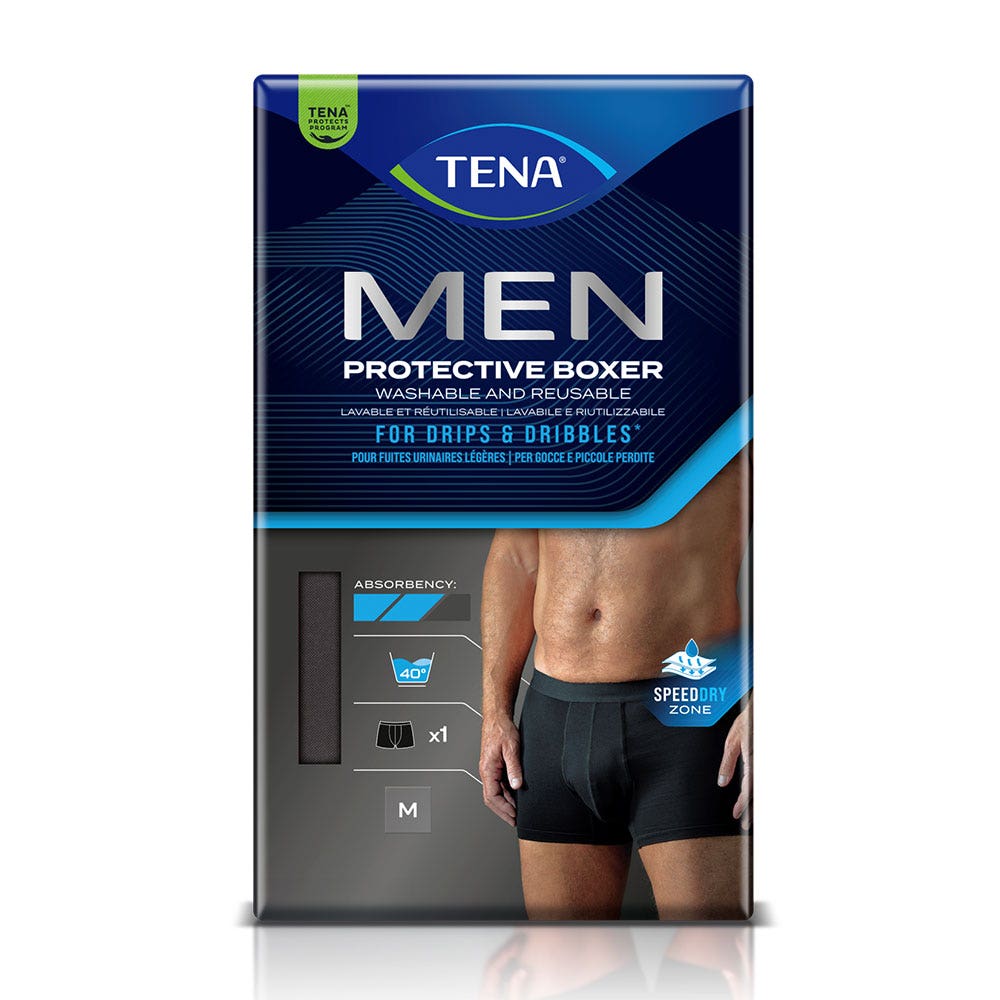 Tena Men Boxer de protection fuites urinaires lavable Noir x1