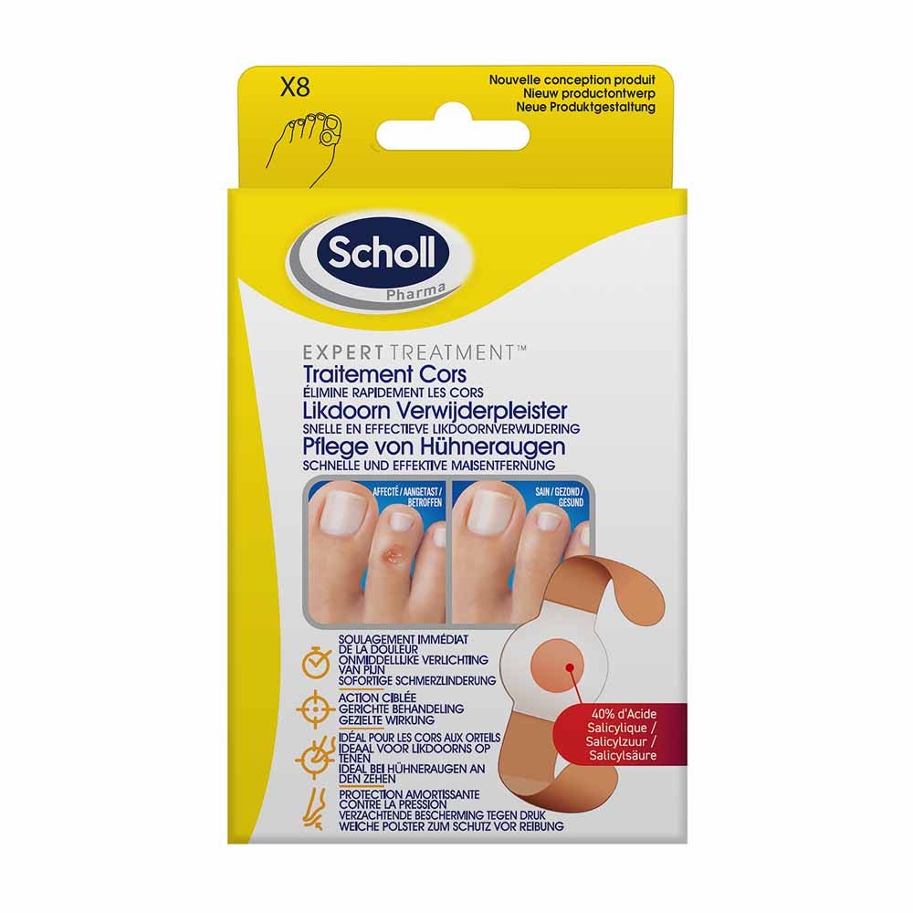 Scholl Expert Treatment Pansements Traitement Cors et Coricides x8